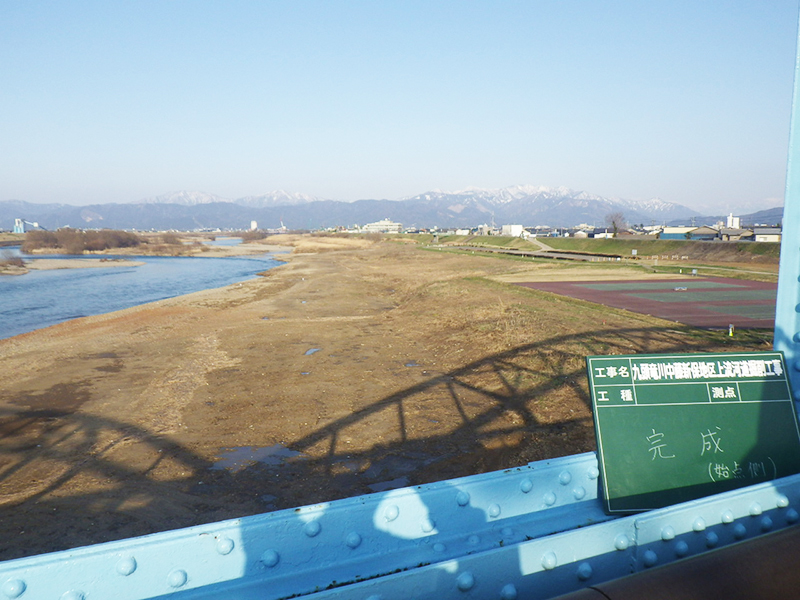 九頭竜川中藤新保地区上流河道掘削工事